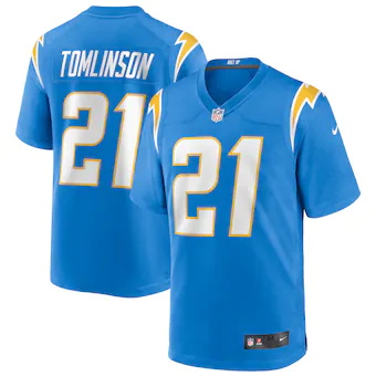 mens nike ladainian tomlinson powder blue los angeles charg